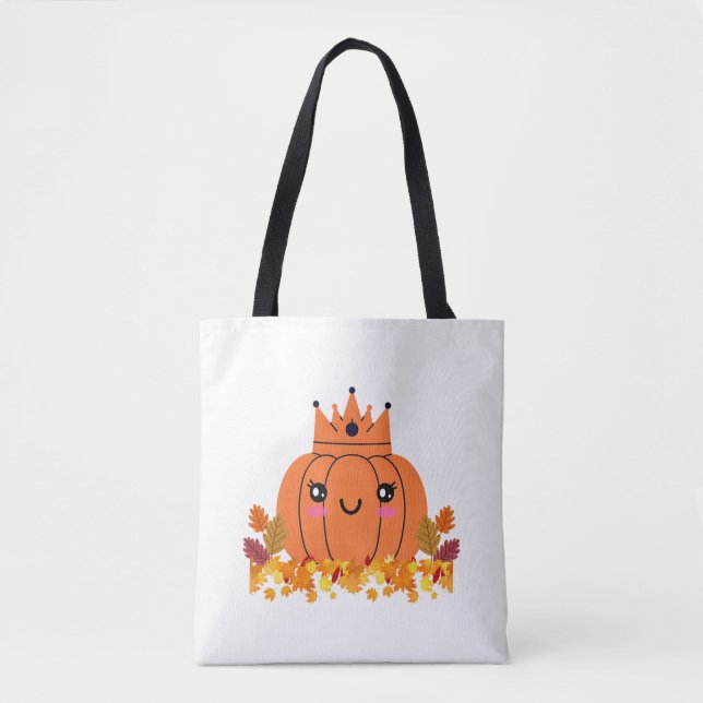 Pumpkin Queen | Fall-ästhetisches Halloween-Shirt (Vorderseite)
