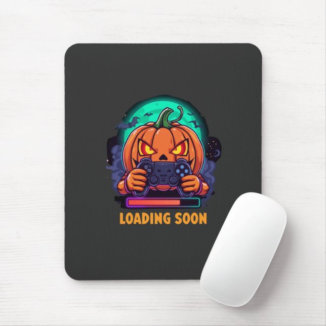Pumpkin Quest Gamer Loading Design Mousepad (Mit Mouse)