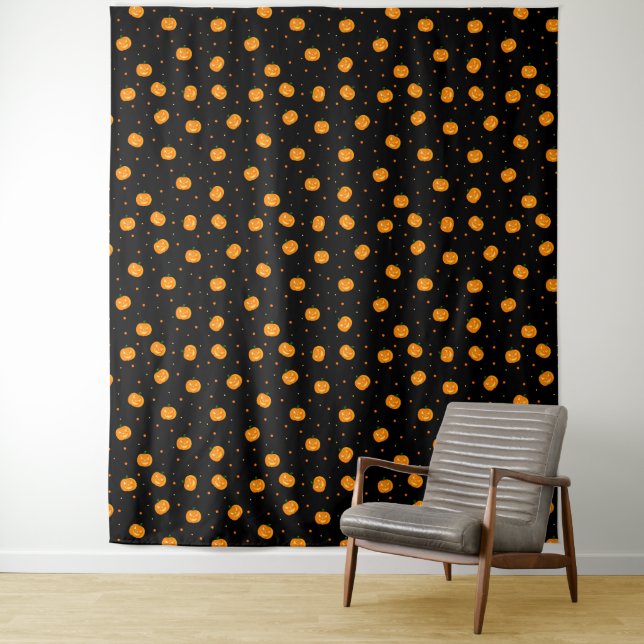Pumpkin Rain Tapestry Wandteppich (Beispiel)