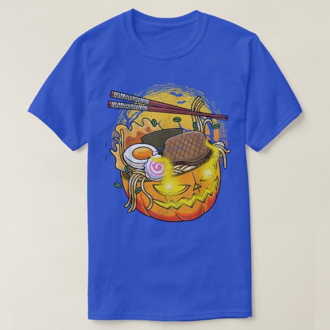 Pumpkin Ramen Halloween Kawaii Jack O Lantern1453 T-Shirt (Design vorne)
