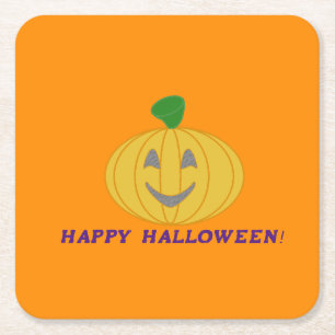 Pumpkin Rechteckiger Pappuntersetzer