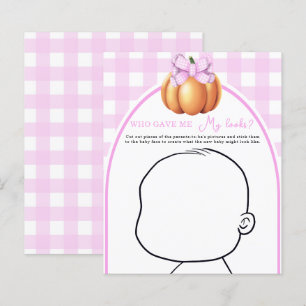 Pumpkin rosa Bug Babydusche Wer gab mir mein Ausse