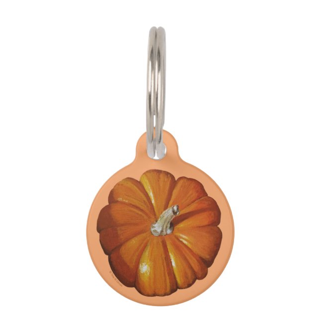Pumpkin Round Pet Tag Haustiermarke (Vorderseite)