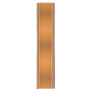 Pumpkin & Rust Exotic Faux Snake Leather Line Art Kurzer Tischläufer