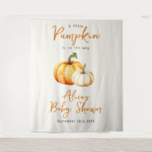 Pumpkin Rustic Fall Babydusche Foto Hintergrund