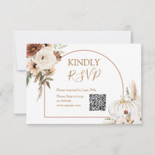 Pumpkin Rustikaler Boho Arch Fall in Liebe UAwg Dankeskarte