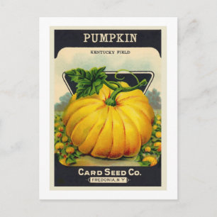 Pumpkin-Saatpaket der Vintagen Karte