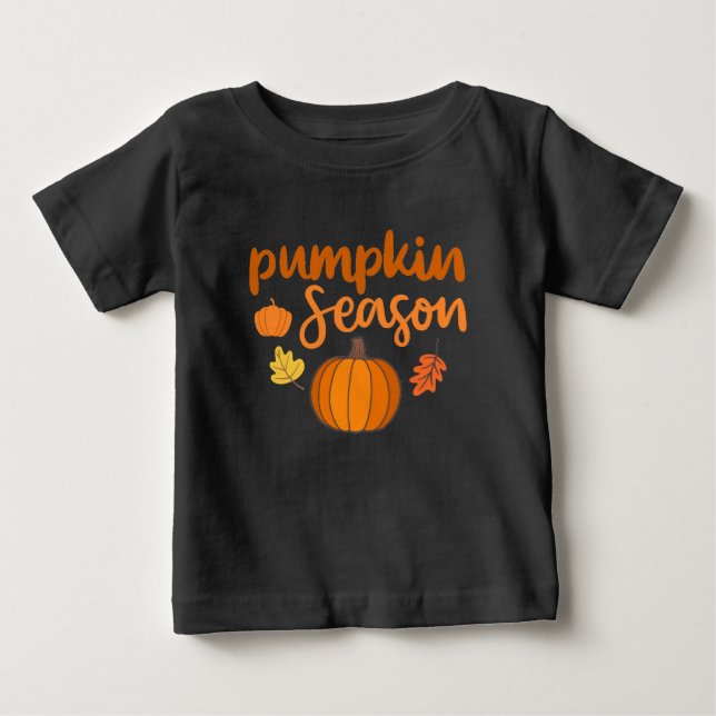 Pumpkin-Saison Herbst Baby T-shirt (Vorderseite)