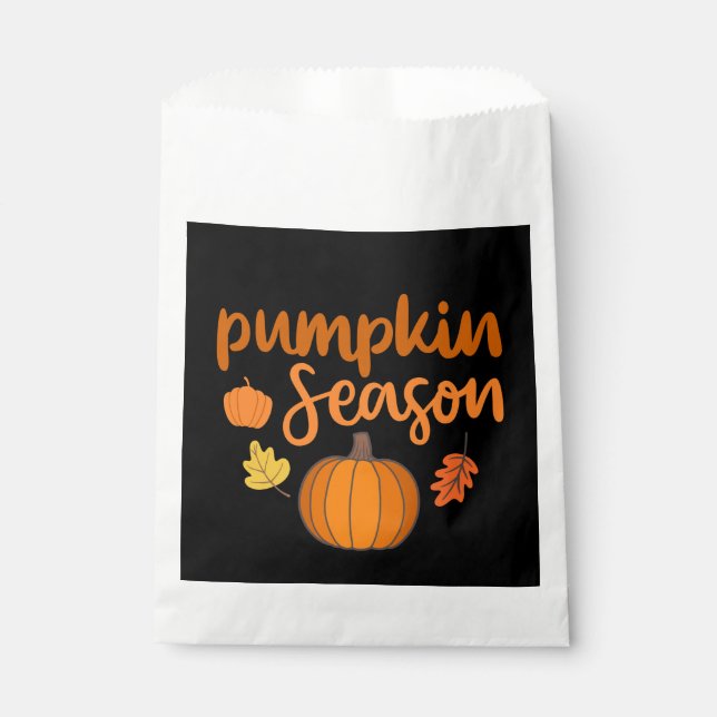 Pumpkin-Saison Herbst Geschenktütchen (Vorderseite)