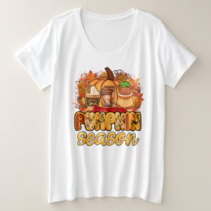 Pumpkin Saison Herbst individuell anpassen Große Größe T-Shirt