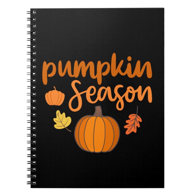Pumpkin-Saison Herbst Notizblock (Vorderseite)