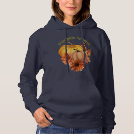 Pumpkin-Saison Hoodie mit Blume vom Herbst