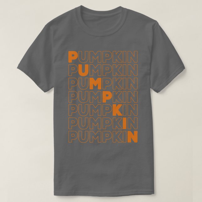 Pumpkin Saison Retro Fall Herbst T-Shirt (Design vorne)