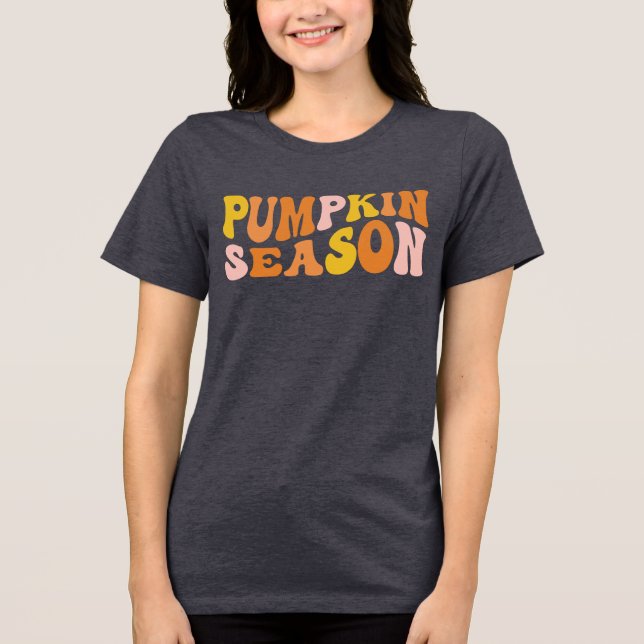 Pumpkin-Saison Tri-Blend Shirt (Vorderseite)