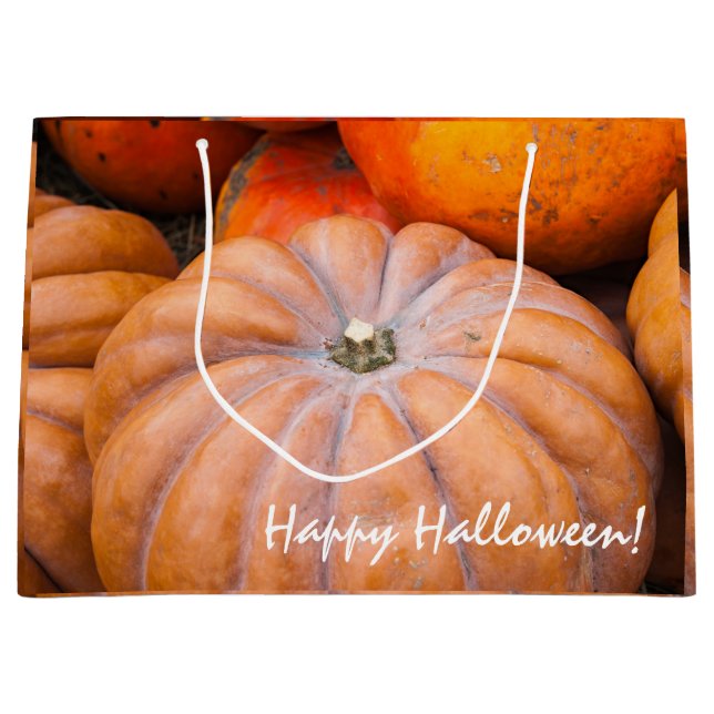 Pumpkin-Saison Zwei Texte Große Geschenktüte (Vorderseite)