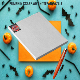 Pumpkin Scare-Whit Notepad Notizblock