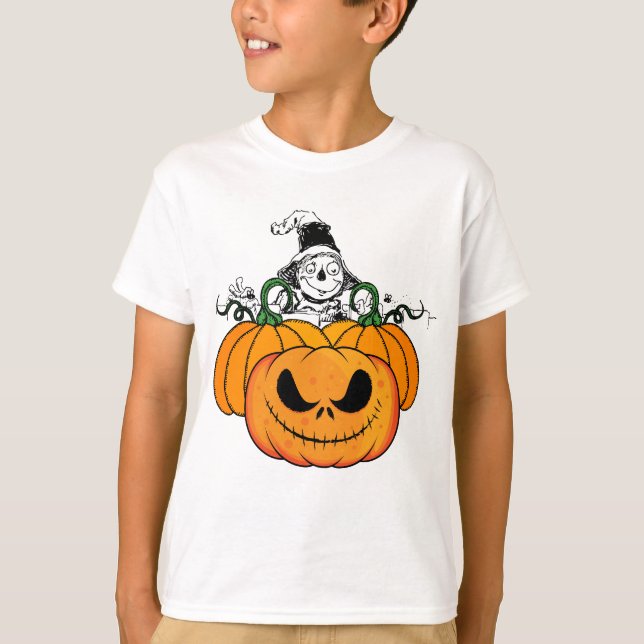 Pumpkin Scarecrow Novelty Graphic T-Shirt (Vorderseite)