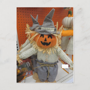 Pumpkin Scarecrow Postkarte