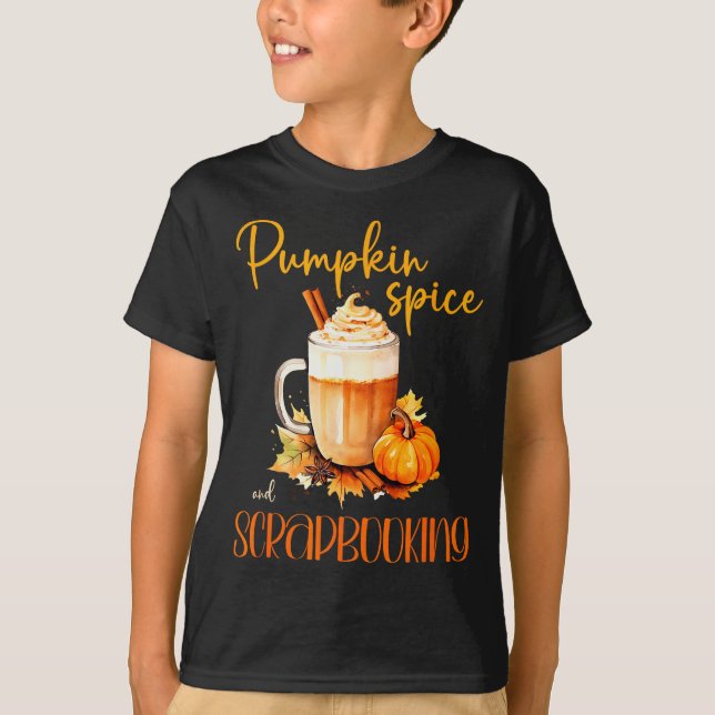 Pumpkin Sce &amp; Scrapbooking _ Cute Autumn Rusti T-Shirt (Vorderseite)