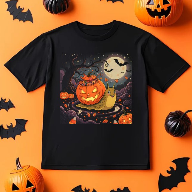 Pumpkin-Schnecke, lustige Halloween-Kreatur T-Shirt (Von Creator hochgeladen)