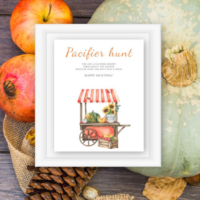 Pumpkin Schnuller Jagd Kinderdusche Poster (Von Creator hochgeladen)