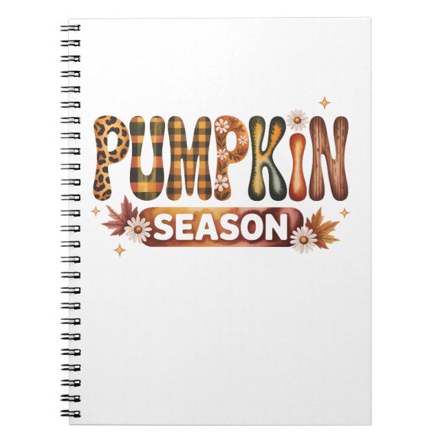 Pumpkin Season Fall Boho Notizblock (Vorderseite)