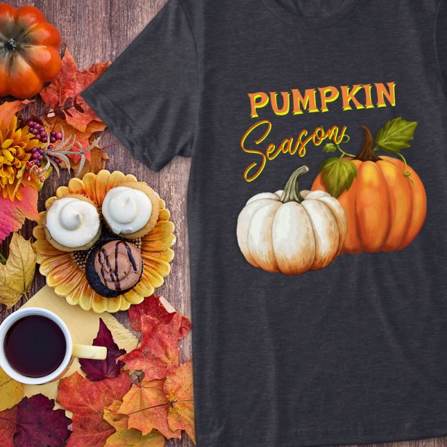 Pumpkin Season Fall Sprichwort Tri-Blend Shirt (Von Creator hochgeladen)