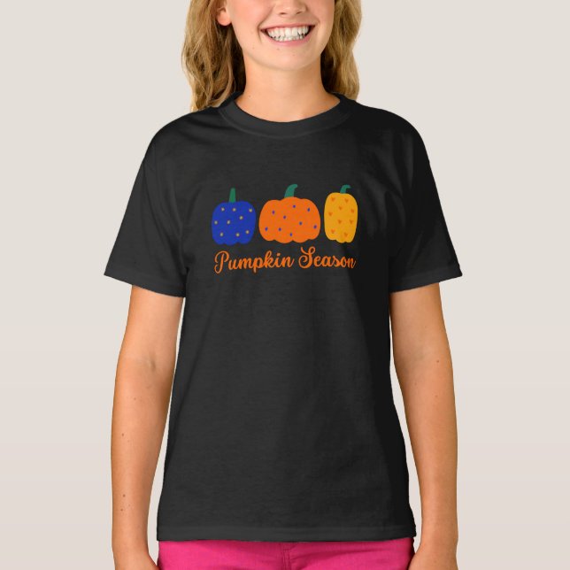Pumpkin Season Halloween T-Shirt (Vorderseite)