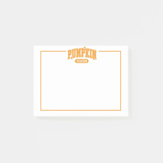 Pumpkin Season Post Notes Post-it Klebezettel (Vorderseite)