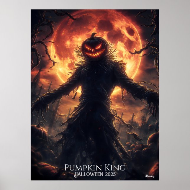 Pumpkin Sensenmann Awakens Halloween Poster (Vorne)