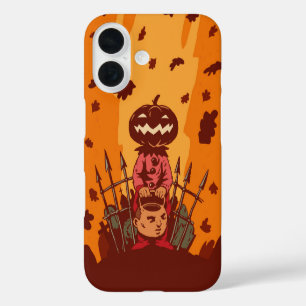 Pumpkin-Sensenmann iPhone 16 Hülle
