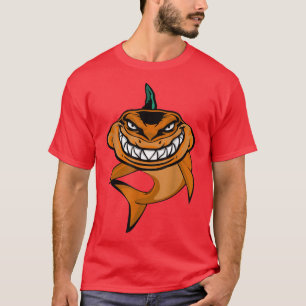 Pumpkin Shark Lazy Halloween Kostüm Funny Ocean A T-Shirt