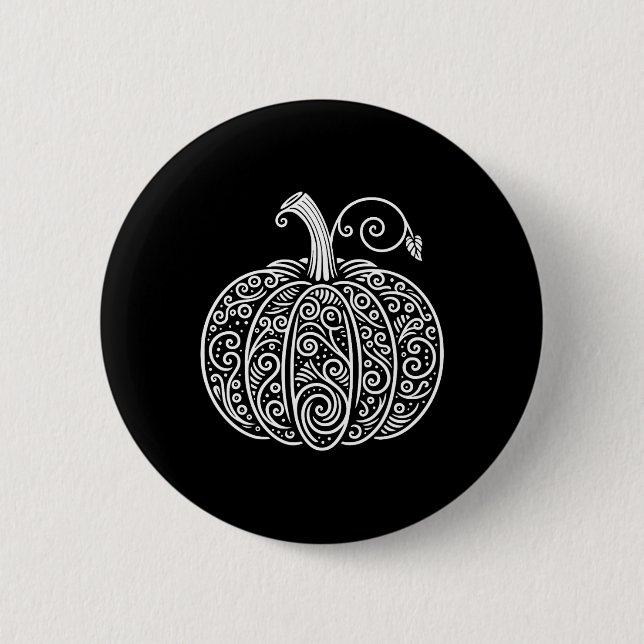 Pumpkin Shirt Frauen Niedlich Herbst Erntedank Button (Vorderseite)
