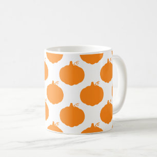 Pumpkin-Silhouette-Muster Kaffeetasse