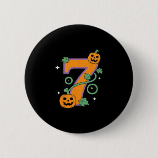 Pumpkin Six Seven 67 Matching 7 Halloween Couple  Button