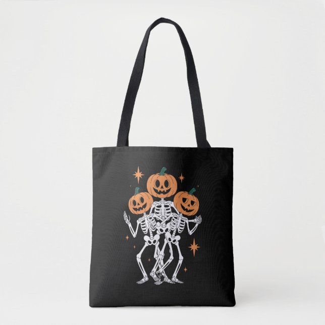 Pumpkin Skeleton Halloween Pumpkin Spooky Jahresze (Vorderseite)