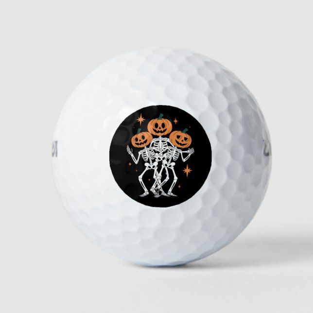 Pumpkin Skeleton Halloween Pumpkin Spooky Jahresze Golfball (Vorderseite)