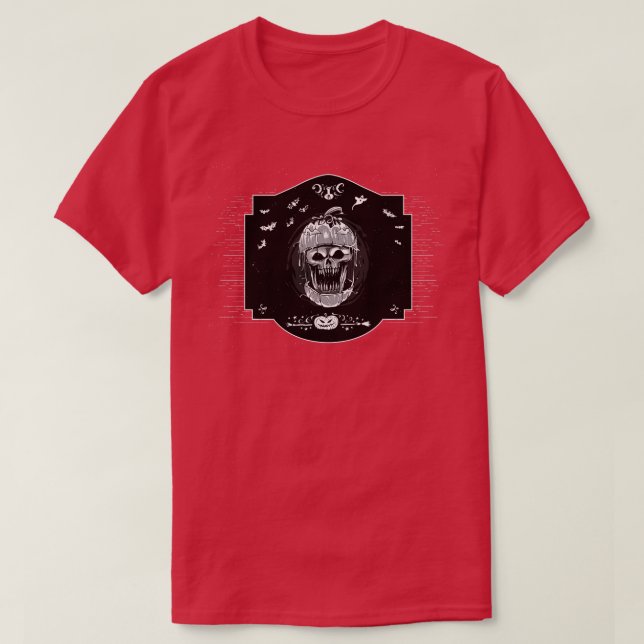 Pumpkin Skeleton T-Shirt (Design vorne)