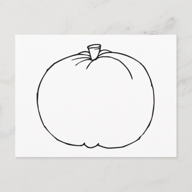 Pumpkin Sketch Postkarte (Vorderseite)