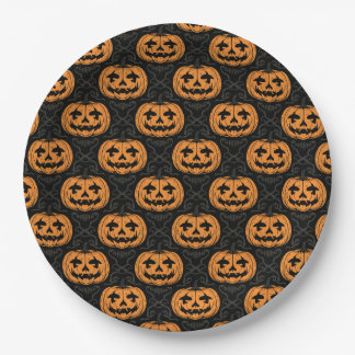 Pumpkin Skull  Pappteller