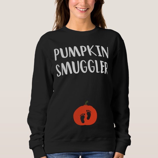 Pumpkin Smuggler  Expecting Parents Pregnancy Reve Sweatshirt (Vorderseite)