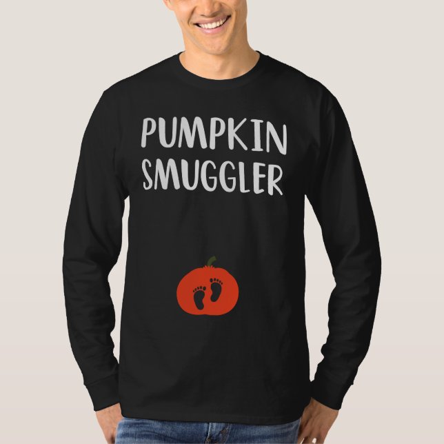 Pumpkin Smuggler  Expecting Parents Pregnancy Reve T-Shirt (Vorderseite)