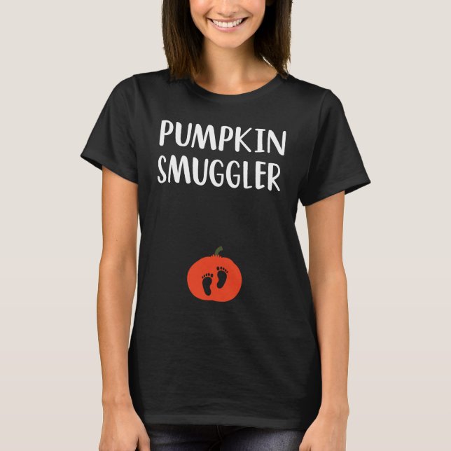 Pumpkin Smuggler  Expecting Parents Pregnancy Reve T-Shirt (Vorderseite)