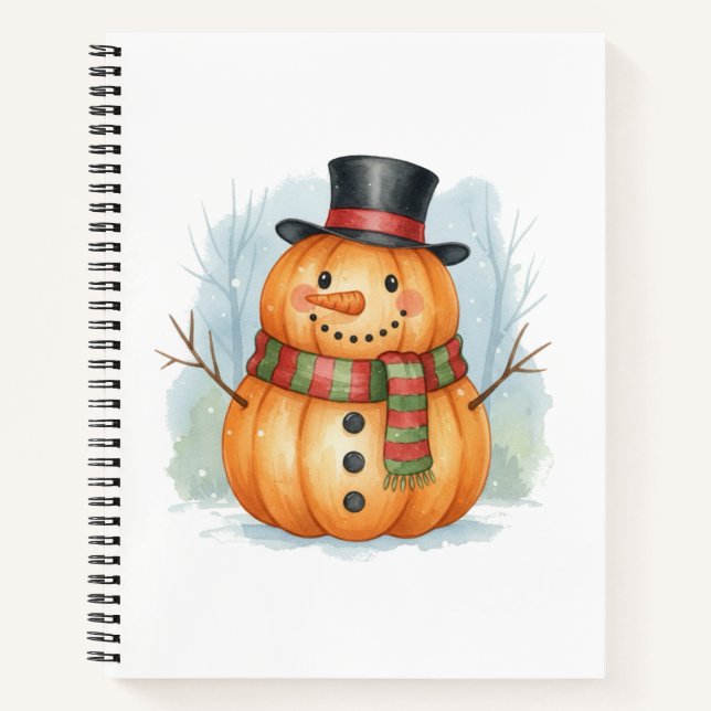 Pumpkin snowman notizbuch (Vorderseite)