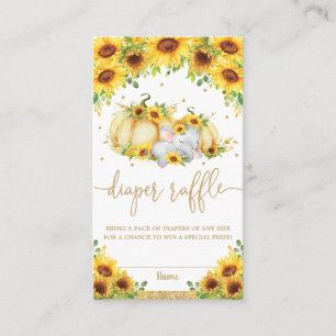 Pumpkin Sonnenblume Elephant Duschdusche Windel Ra Begleitkarte