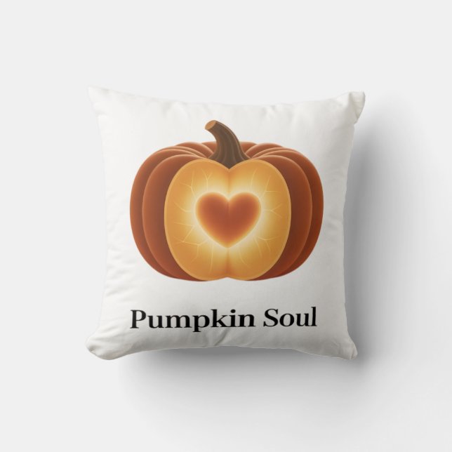 Pumpkin Soul - Autumn Decor Pillow Kissen (Vorderseite)