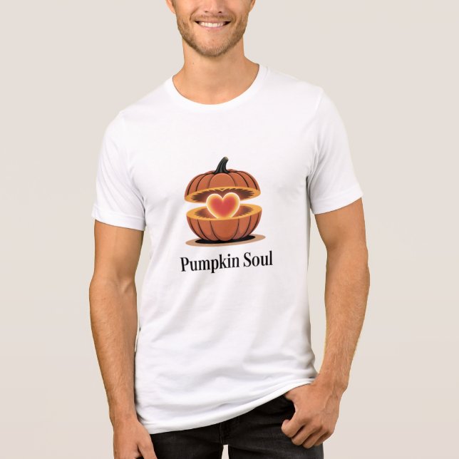 Pumpkin Soul Fall Men's T-Shirt Tri-Blend Shirt (Vorderseite)