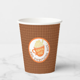 Pumpkin Spice Abzeichen Pappbecher