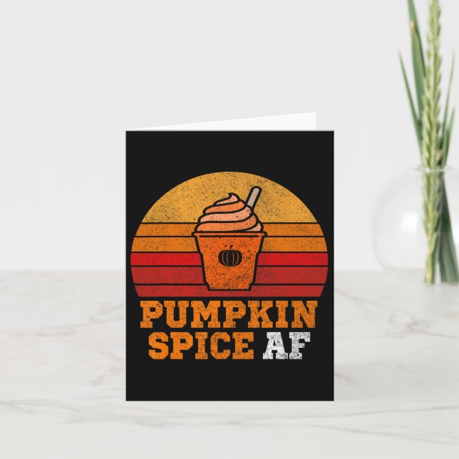 Pumpkin Spice af Fun Men Husnd Apparel Halloween G Karte (Vorderseite)