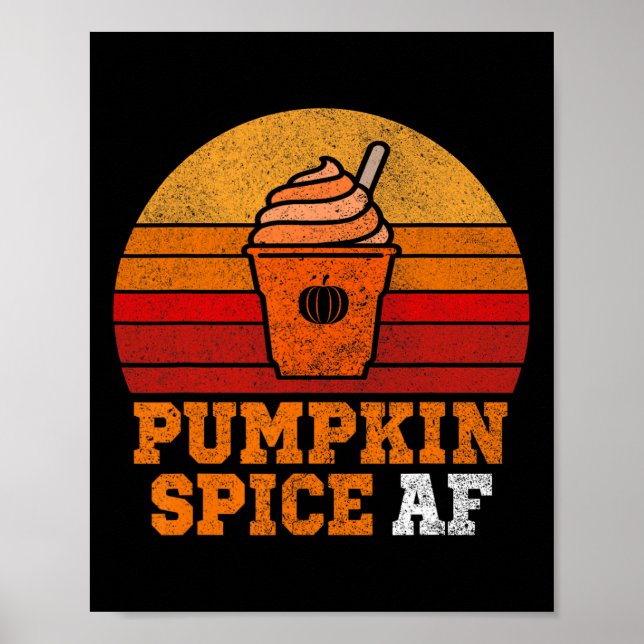 Pumpkin Spice af Fun Men Husnd Apparel Halloween G Poster (Vorne)